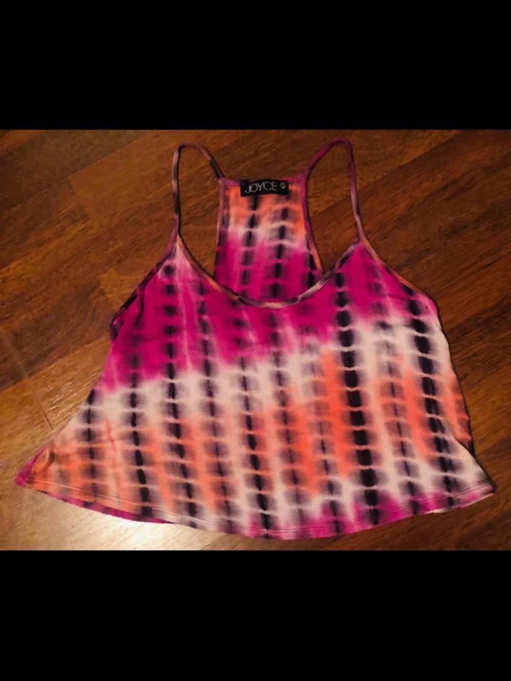 Joyce Pink & Orange Tie-Dye Racerback Cami